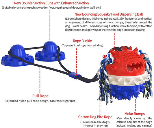 Interactive Suction Tug Ball